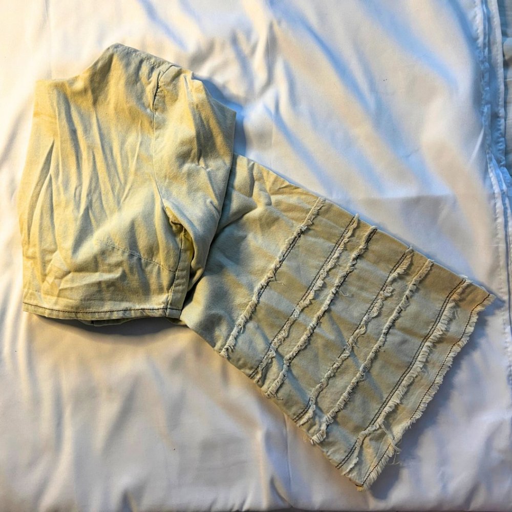 Farm Rio Jeans Crop Top Size M